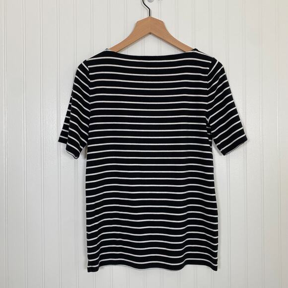 Lauren Ralph Lauren Womens Striped Top Size Large Classic Preppy Old Money Twee - Picture 4 of 7
